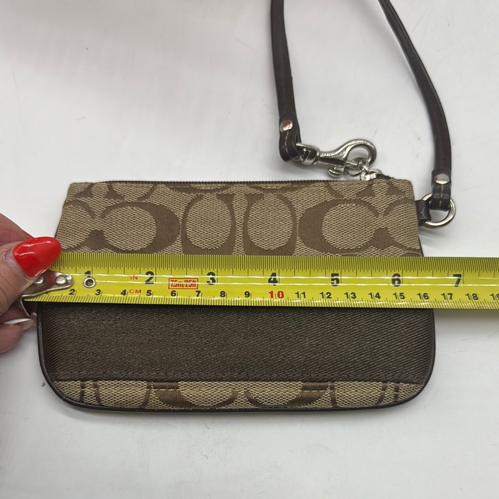 Coach Brown Signature Wristlet - Picture 7 of 7